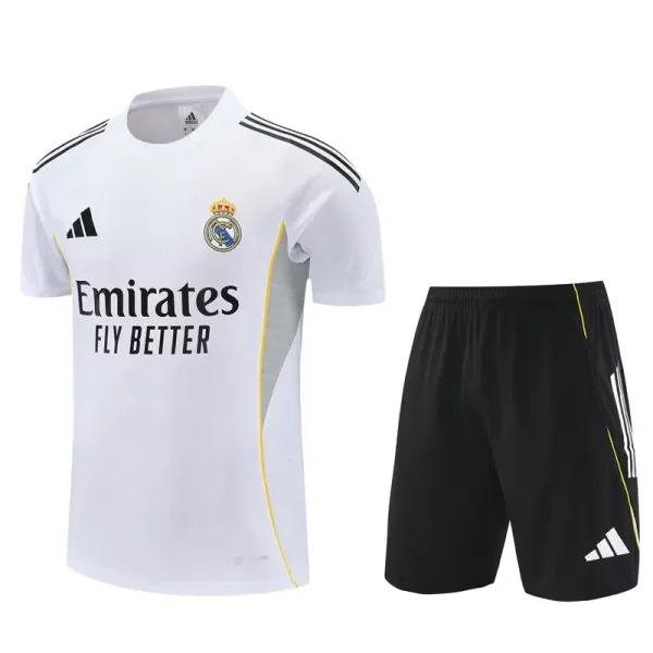 2025-26 Real Madrid White Training Short Suit