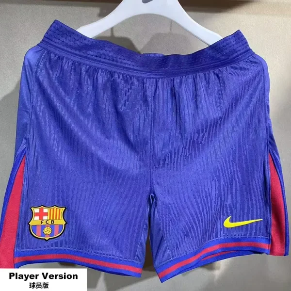 2025-26  Barcelona Home Player Version Shorts Pants (High Quality)(球员短裤)