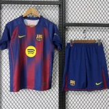2025-26  Barcelona Home Kids Soccer Jersey