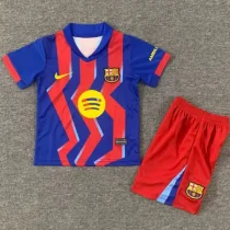 2025-26  Barcelona Fourth Kids Soccer Jersey
