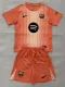 2025-26  Barcelona Orange Goalkeeper Kids Soccer Jersey