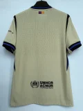 2025-26  Barcelona Away Player Version Soccer Jersey
