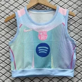 2025-26 Barcelona Blue Pink Women Yoga Vest (女)