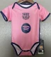 2025-26  Barcelona Pink Baby Infant Crawl Suit