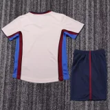 1998-1999 Barcelona  Away Kids Retro Soccer Jersey