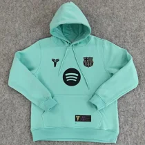 2025-26  Barcelona Light green Hoody 浅绿色(加绒)黑标