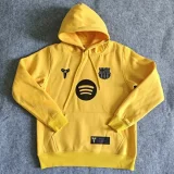 2025-26  Barcelona Yellow Hoody 黄色(加绒)黑标