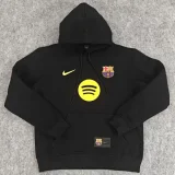 2025-26  Barcelona Black Hoody 黑色(加绒)彩标