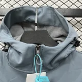 2025-26  Barcelona Light blue Outdoor Jackets #L6604软料