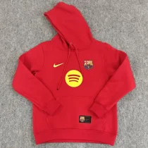 2025-26  Barcelona Red Hoody 红色(加绒)彩标