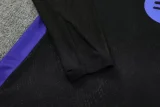 2025-26  Barcelona Black Half Pull Tracksuit (半拉链)