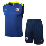 2025-26 Atletico Madrid Royal blue Tank top and shorts suit #D25195