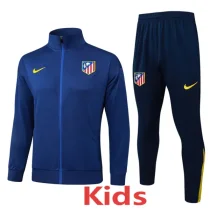 2025-26 Atletico Madrid Royal blue Kids Jacket Tracksuit #E25157(童装)