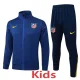 2025-26 Atletico Madrid Royal blue Kids Jacket Tracksuit #E25157(童装)