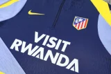 2025-26 Atletico Madrid Royal blue Half Pull Tracksuit (半拉链)