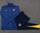 2025-26 Atletico Madrid Royal blue Kids Jacket Tracksuit #E25157(童装)