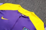 2025-26 Atletico Madrid Purple Kids Half Pull Tracksuit #E25136(童装)(半拉链)