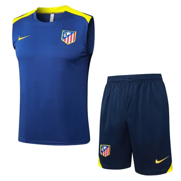 2025-26 Atletico Madrid Royal blue Tank top and shorts suit #D25195