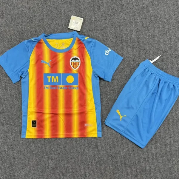 2025-26 Valencia Third Kids Soccer Jersey