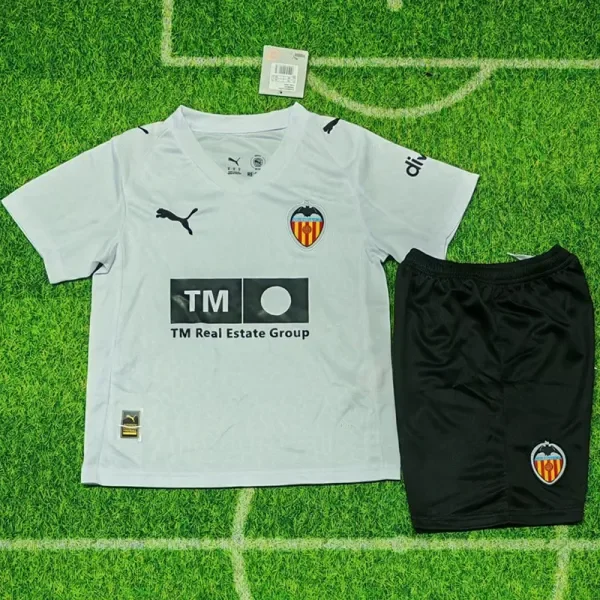 2025-26 Valencia Home Kids Soccer Jersey