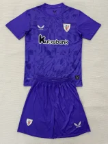 2025-26 Bilbao Purple Goalkeeper Kids Soccer Jersey