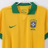 2013-2014 Brazil Home Retro Soccer Jersey