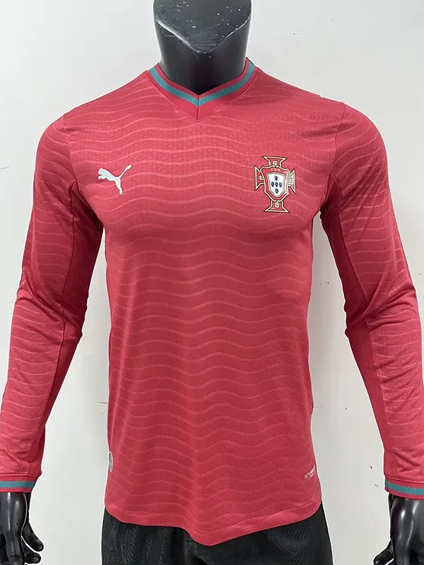 2026-27 Portugal Home Long Sleeve Player Version Soccer Jersey (长袖球员)