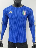 2026-27 Italy Home Long Sleeve Player Version Soccer Jersey (长袖球员)