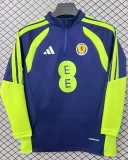 2025-26 Scotland Royal blue Half Pull Sportswear Top #半拉上衣