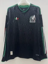 2025-26 Mexico Black Long Sleeve Training shirts (长袖)(三色叶)