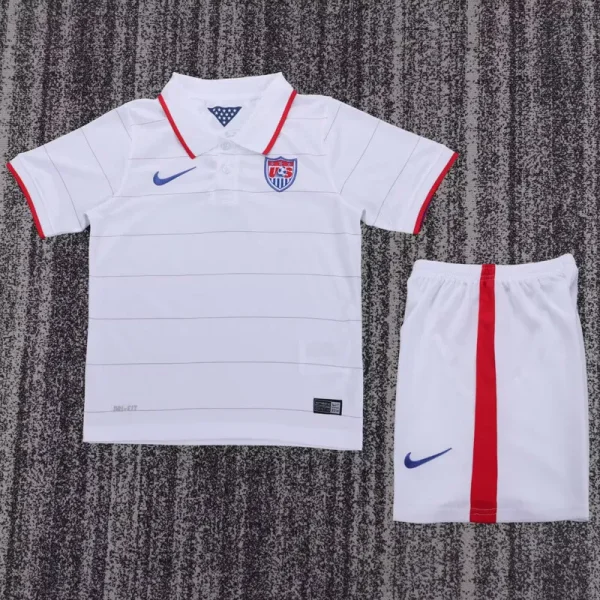 2014 USA Home Kids Retro Soccer Jersey