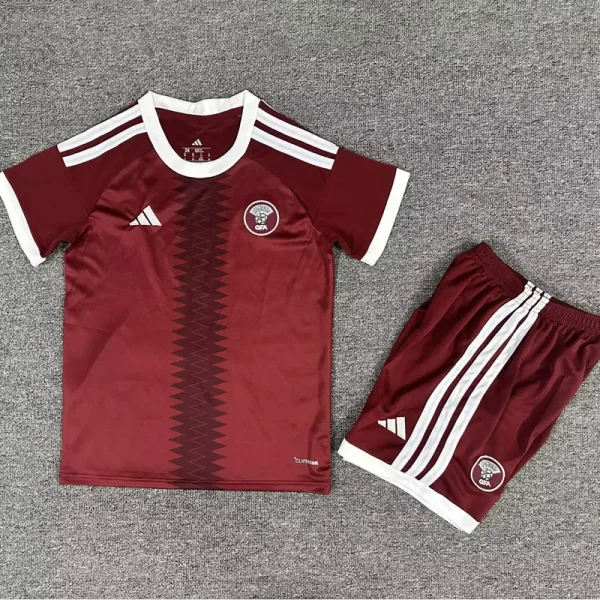 2026-27 Qatar Home Kids Soccer Jersey