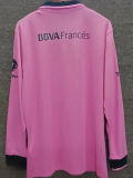 2013-2014 Boca Juniors Pink Long Sleeve Retro Soccer Jersey (长袖)