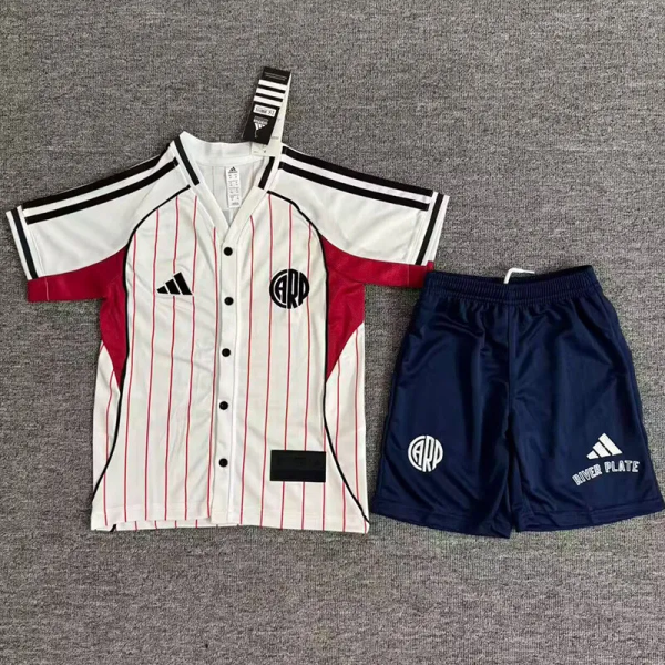 2025-26 River Plate White Casual Edition Kids Baseball