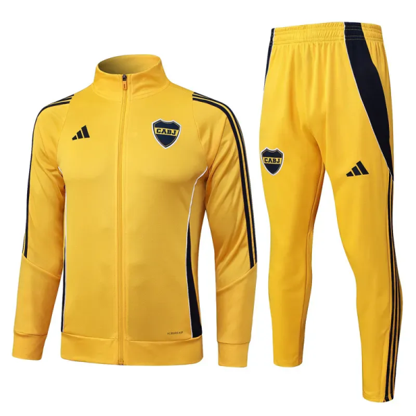 25-26 Boca Juniors Yellow Jacket Tracksuit #A2595