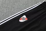 2025-26 River Plate Black Hoodie Jacket Tracksuit