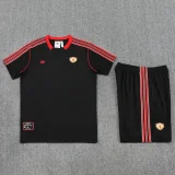 2025-26 Man Utd Black Training Short Suit
