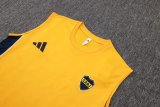 25-26 Boca Juniors Yellow Tank top and shorts suit #D25214