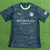 2025-26 Man City Fourth Player Version Soccer Jersey