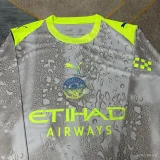 2025-26 Man City Third Long Sleeve Soccer Jersey