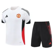 2025-26 Man Utd White Training Short Suit