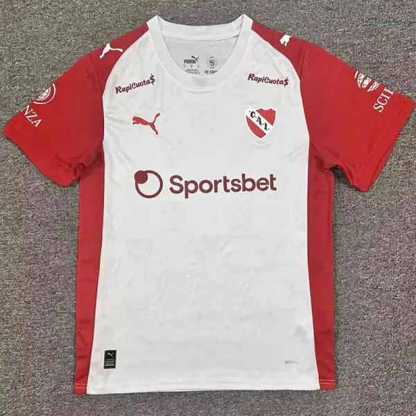 25-26 CA Independiente White Red Fans Soccer Jersey