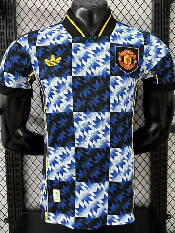 2025-26 Man Utd Blue Grey Special Edition Player Version Training shirts