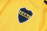 25-26 Boca Juniors Yellow Jacket Tracksuit #A2595