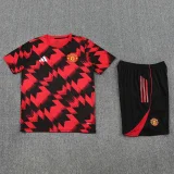 2025-26 Man Utd Red black Training Short Suit