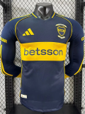 2025-26 Boca Juniors Home Long Sleeve Player VersionSoccer Jersey(长袖球员)
