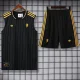 2025-26 Man Utd Black Tank top and shorts suit
