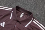 2025-26 Man Utd Grey purple Polo Tracksuit