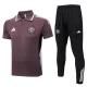 2025-26 Man Utd Grey purple Polo Tracksuit
