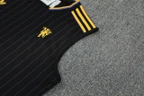 2025-26 Man Utd Black Tank top and shorts suit